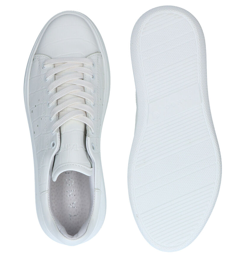 Tango Ingeborg Witte Veterschoenen in leer (298481)