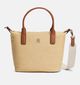 Tommy Hilfiger Popette Mini Raffia Lichtbeige/Bruine Handtas voor dames (369309)