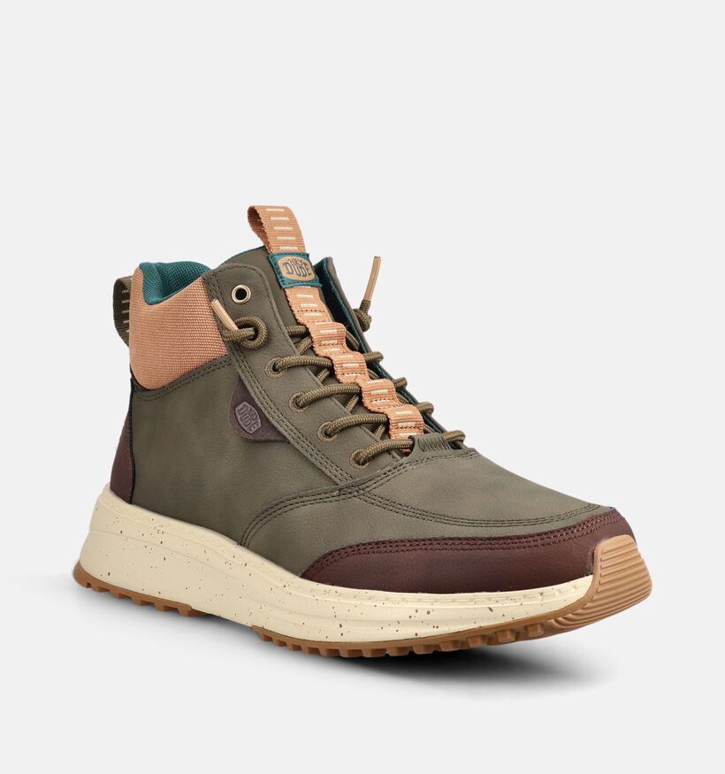 HEYDUDE Tahoe Classic Kakigroene Sneakers voor heren (378087) - geschikt voor steunzolen