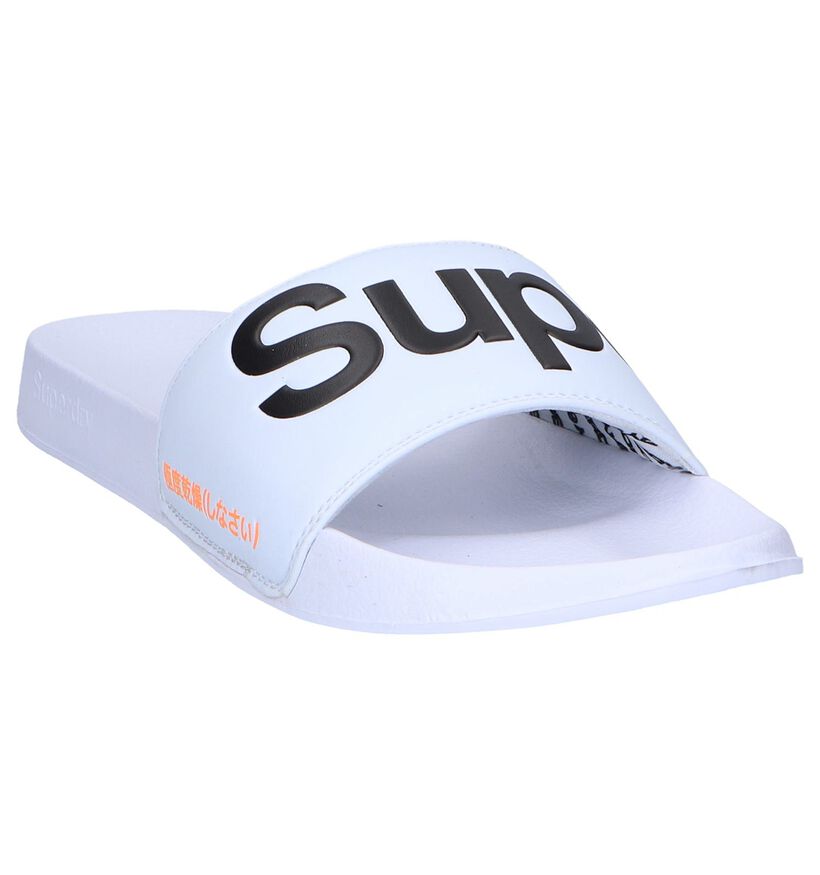 Witte Badslippers Superdry in kunstleer (245320)