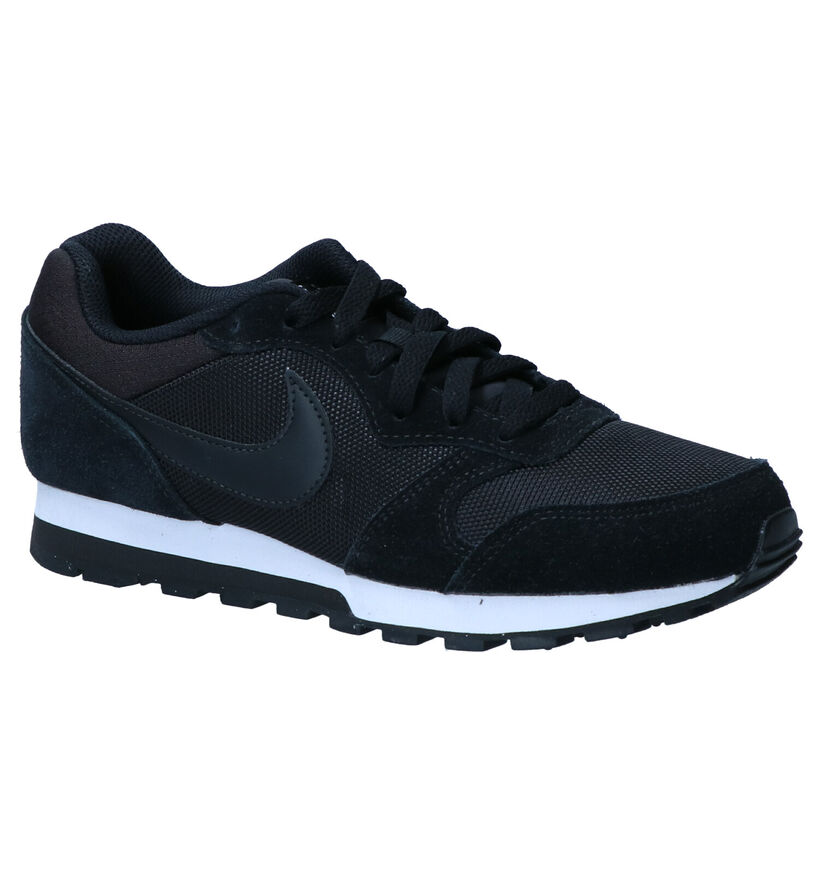 Zwarte Sneakers Nike MD Runner 2 in daim (250252)