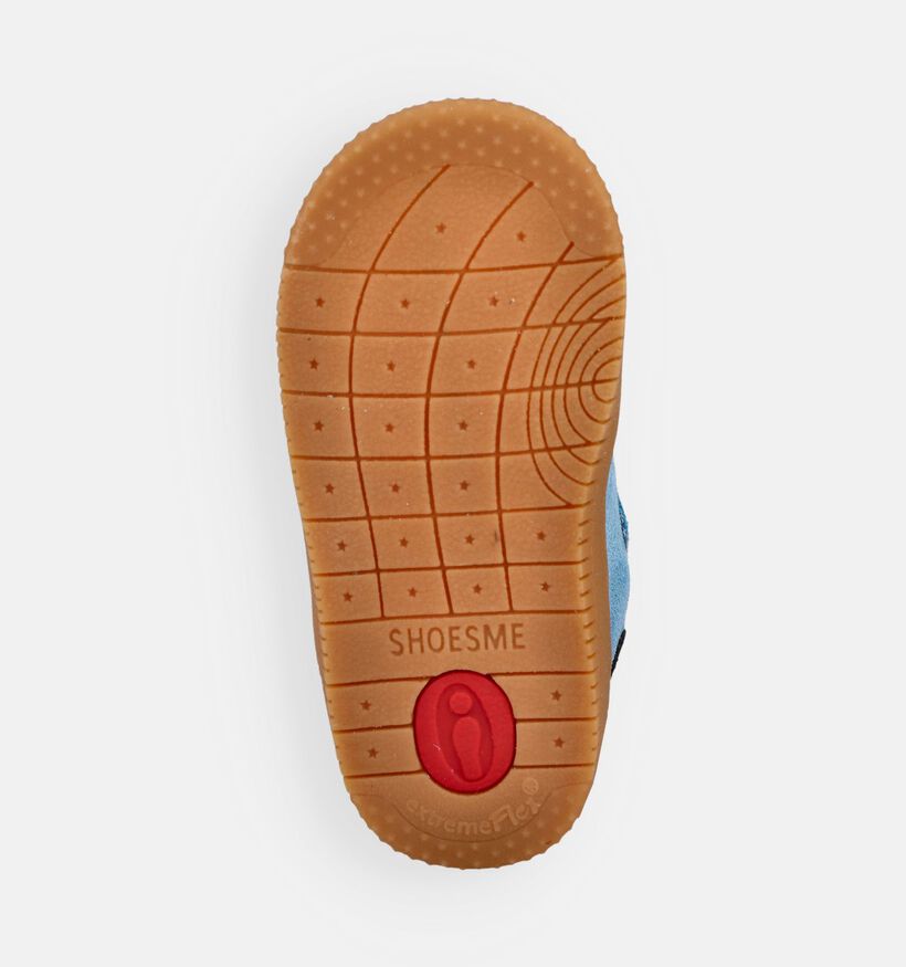 Shoesme Baskets pour b&eacute;b&eacute; en Bleu/Orange pour filles, gar&ccedil;ons (372288) - pour semelles orthop&eacute;diques