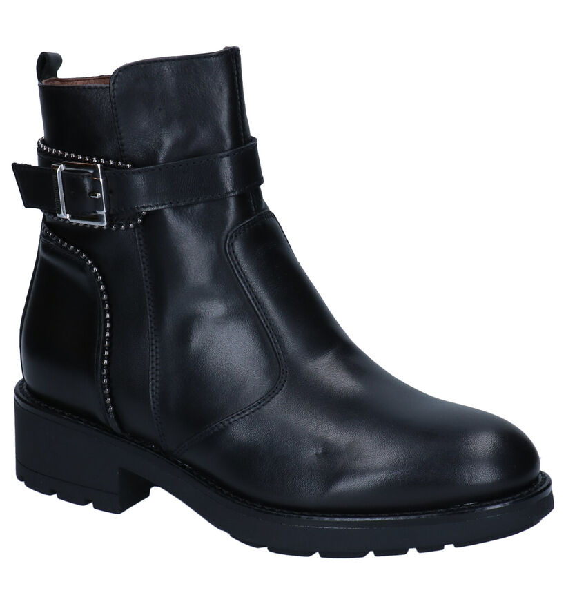 NeroGiardini Bottines motardes en Noir en cuir (296594)