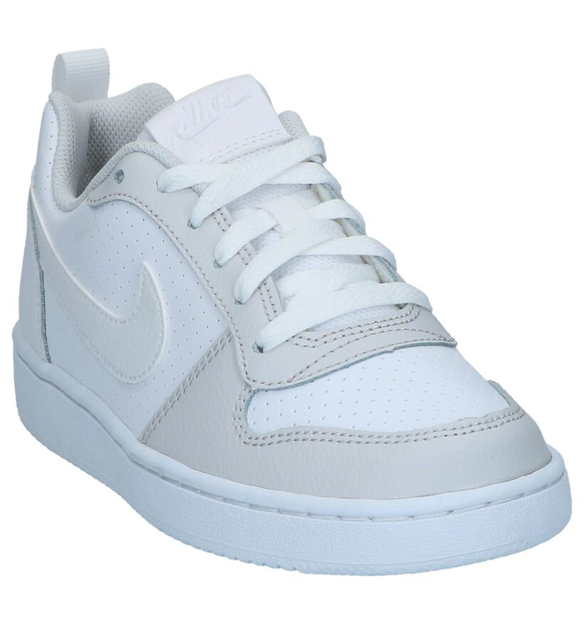 Nike Court Borough Baskets basses en Blanc en cuir (237867)