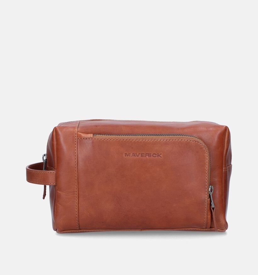 Maverick Cognac Toilettas voor heren (358821)