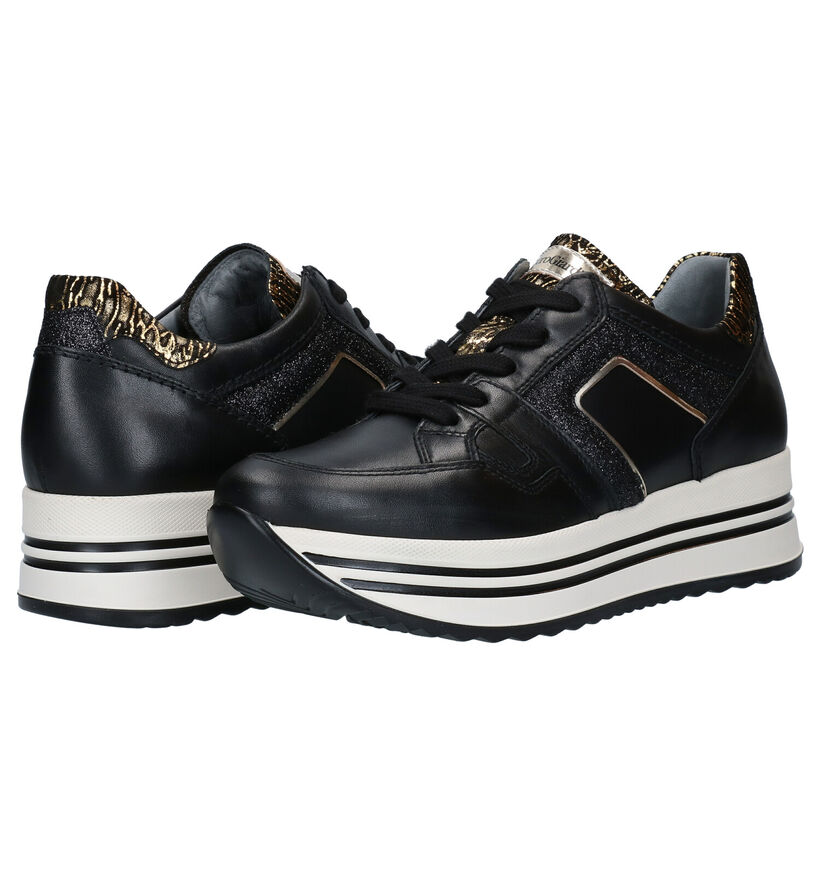 NeroGiardini Chaussures à lacets en Noir en cuir (283478)