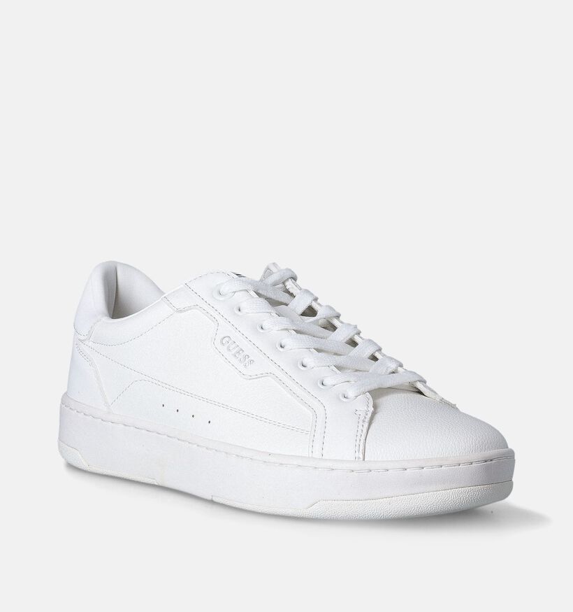 Guess Vinci Witte Veterschoenen voor heren (354065) - geschikt voor steunzolen