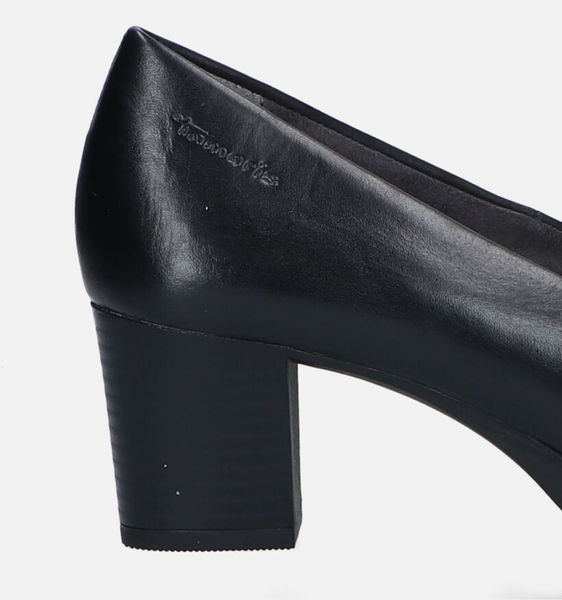 Tamaris Comfort Escarpins avec talon carré en Noir pour femmes (333084) - pour semelles orthopédiques