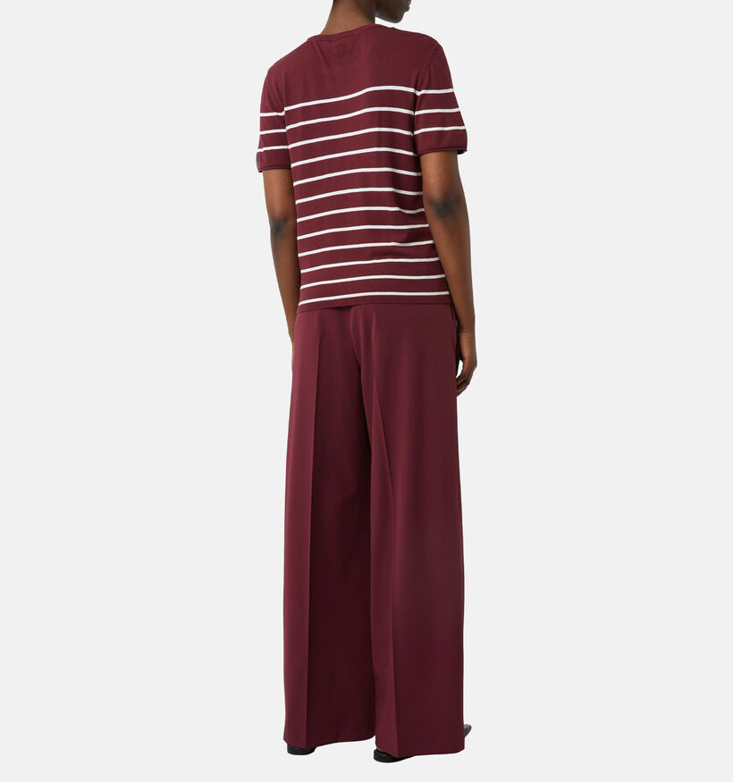 comma casual identity Pull en Bordeaux pour femmes (364469)