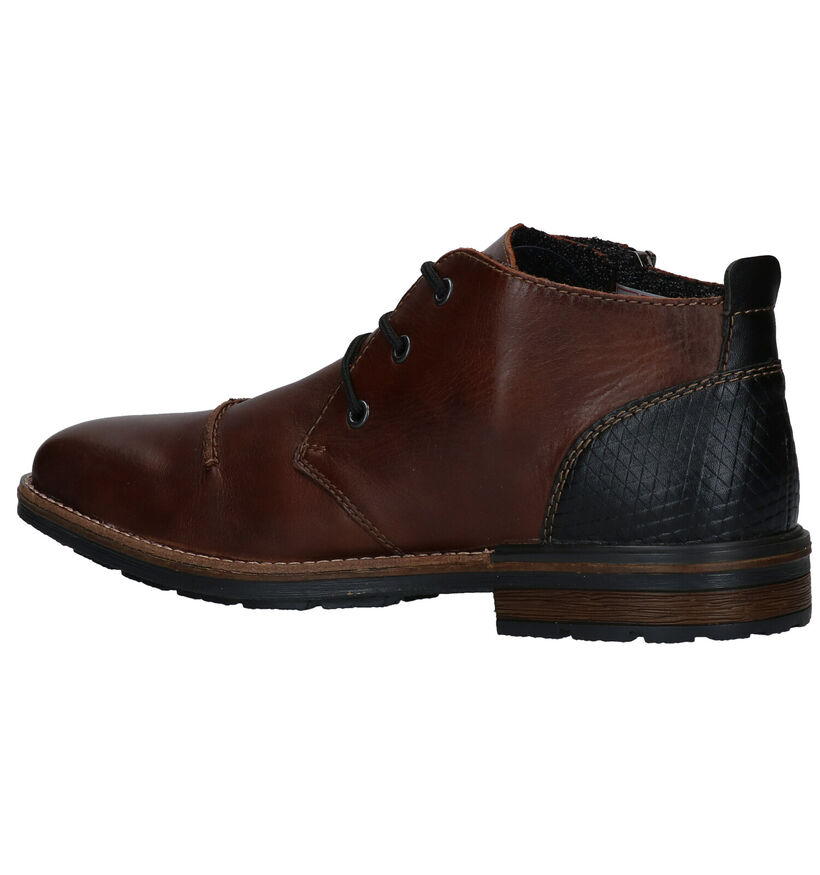 Rieker Chaussures hautes en Brun foncé en cuir (277693)