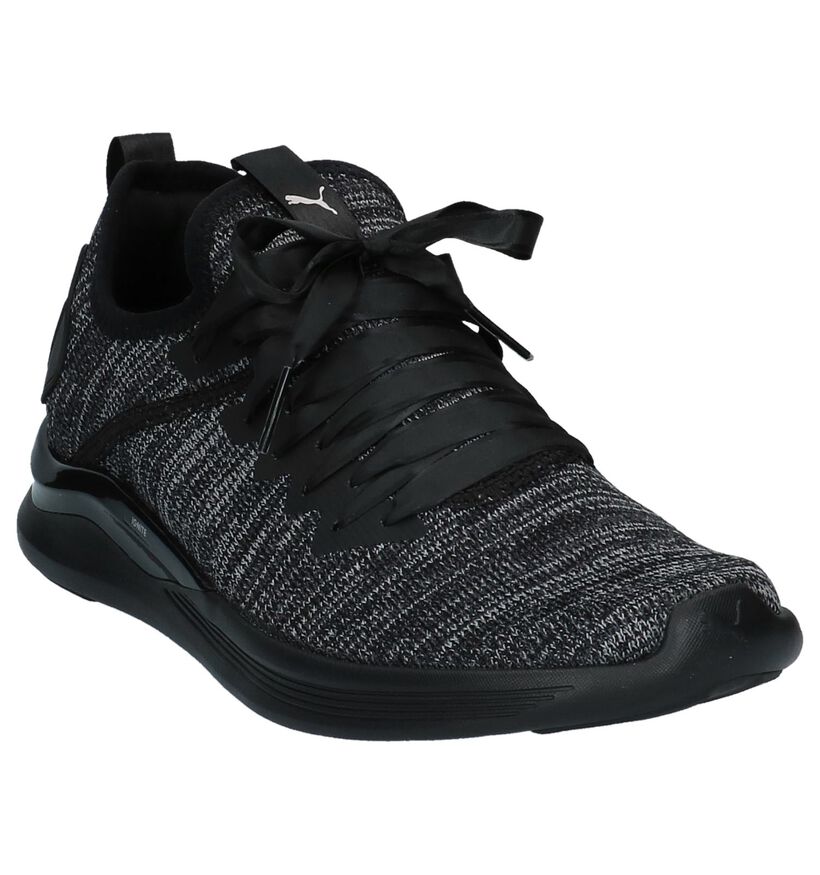 Zwarte Sneakers Puma Ignite Flash Evo in stof (209965)