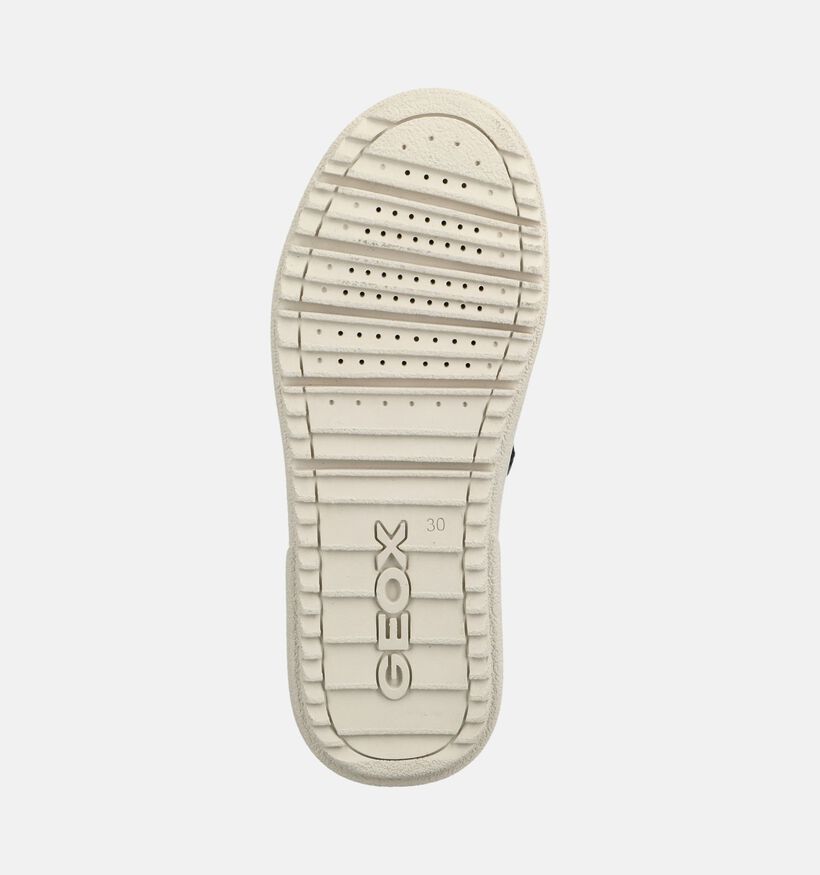 Geox Jr Theleven Cognac/Zwarte Hoge Sneakers voor jongens (376276) - geschikt voor steunzolen
