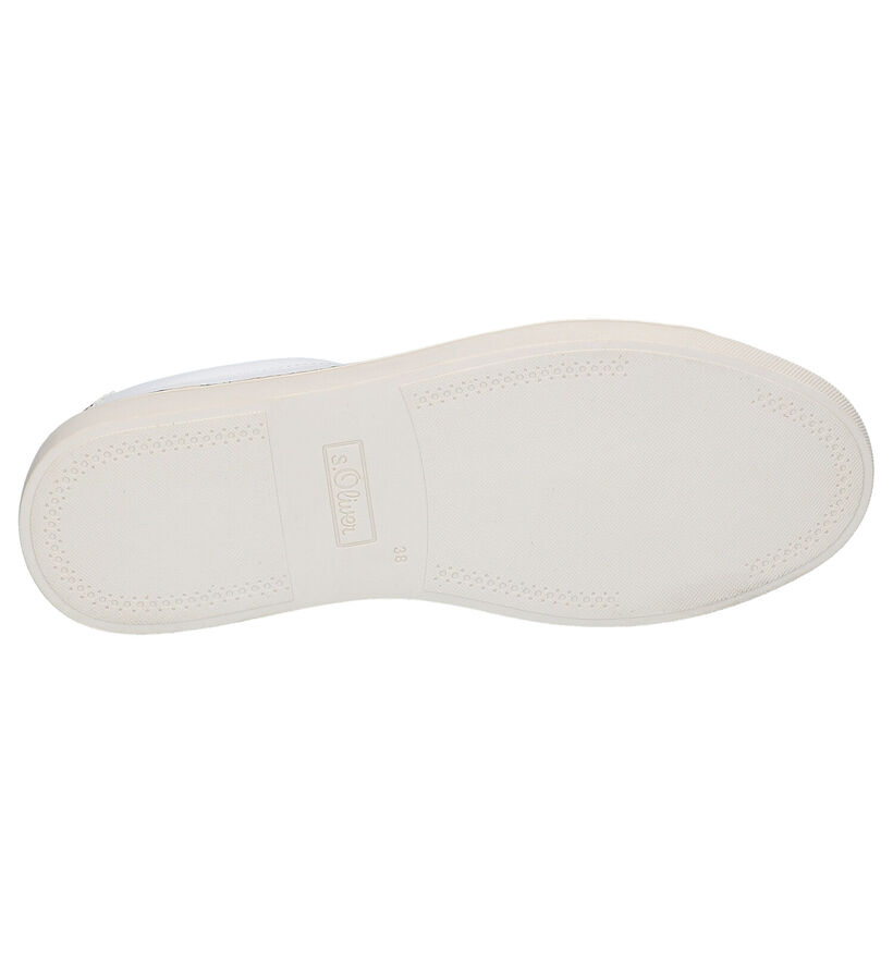 s.Oliver Chaussures plates en Blanc en cuir (270008)