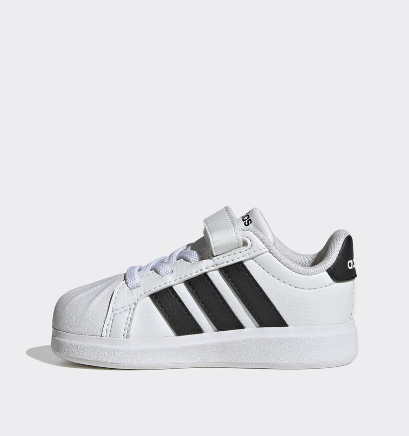 adidas Streettalk EL I Baskets basses en Blanc pour gar&ccedil;ons (372789)