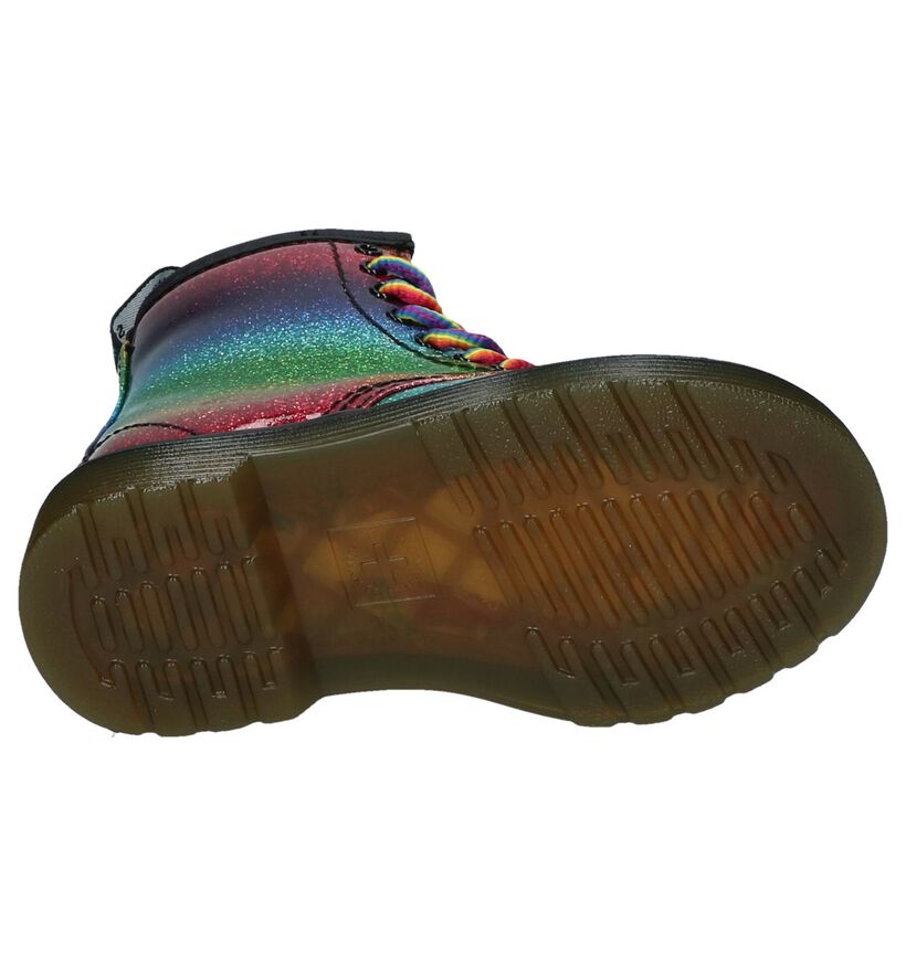 Dr. Martens Ombre Rainbow Toddler Bottines en Multicolore en simili cuir (238027)