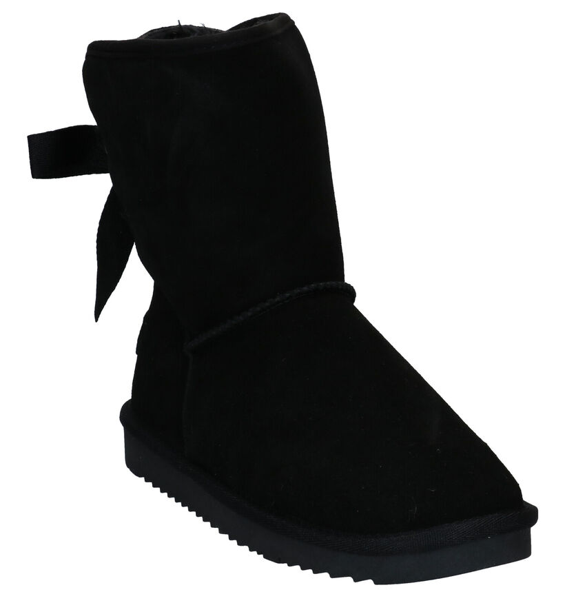 Esprit Luna Bow Bottines en Noir en daim (279761)