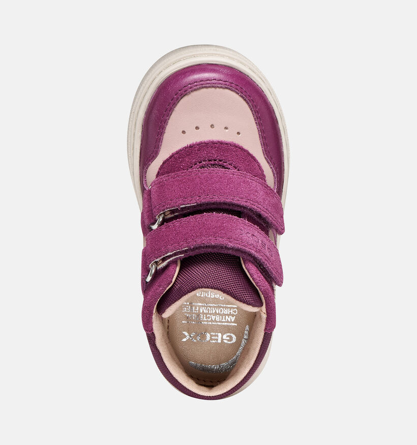 Geox Nashik Girl Roze/Paarse Boots met Velcro voor meisjes (377766) - geschikt voor steunzolen