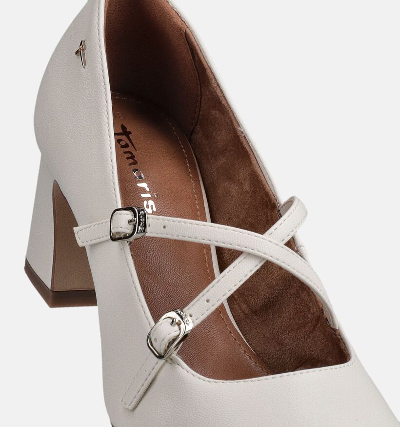 Tamaris Escarpins &agrave; bride en &Eacute;cru pour femmes (367619)