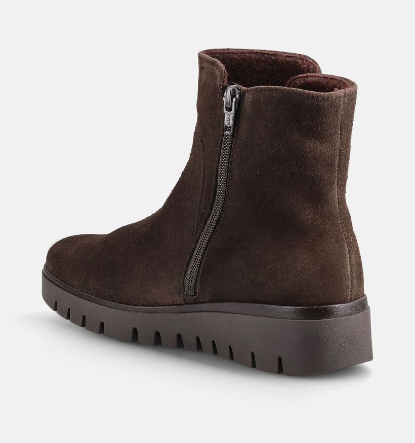 Gabor Comfort Donkerbruine Boots met rits voor dames (380056)