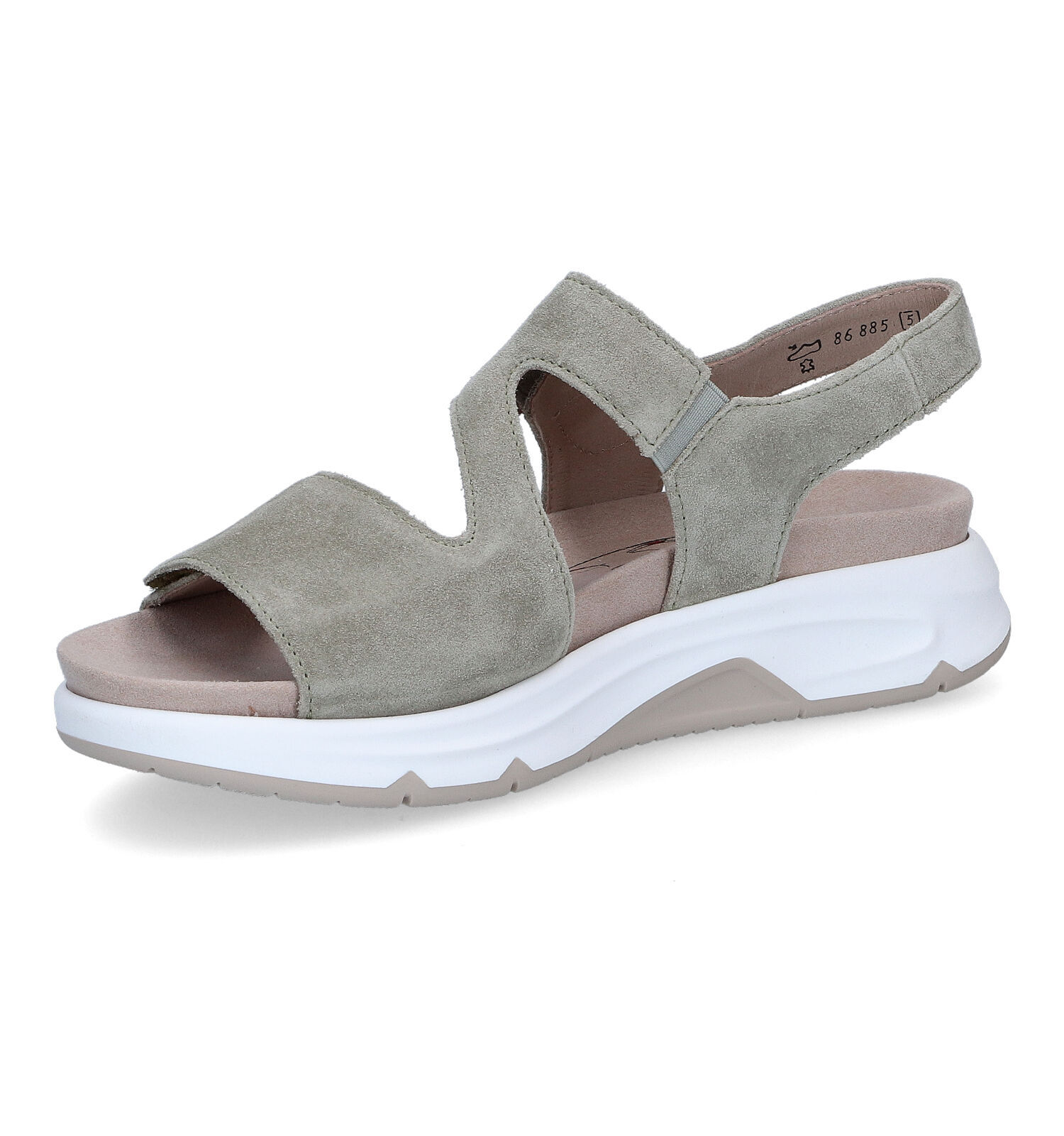 Gabor Rollingsoft Groene Sandalen Dames Sandalen Online op TORFS.BE