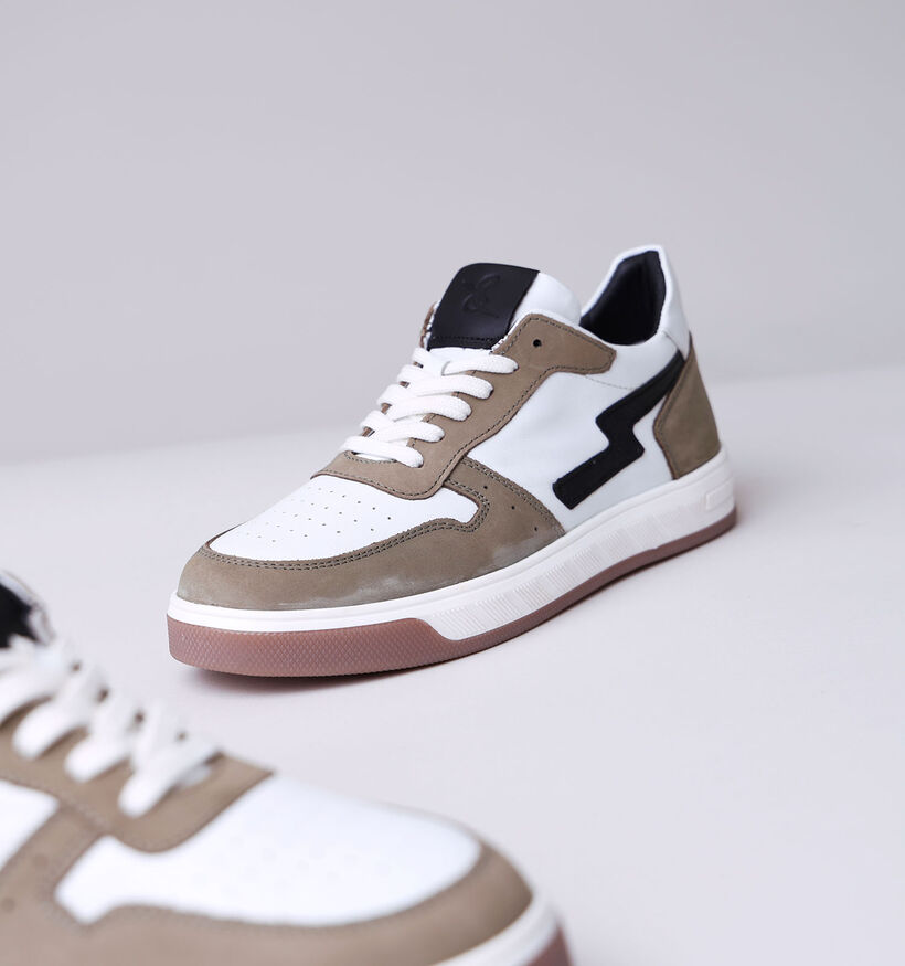 Milo & Mila Witte Veterschoenen voor jongens (340085) - geschikt voor steunzolen