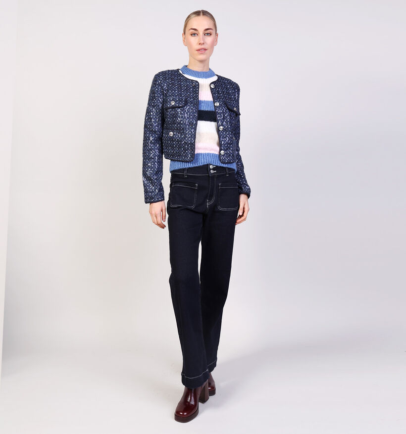 Guess Donkerblauwe Jas Bouclé Guess Donkerblauwe Jas Bouclé voor dames (364390)