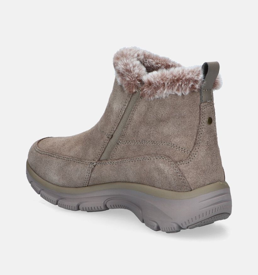 Skechers Relaxed Fit Easy Going Cool Zip Taupe Boots voor dames (346096)