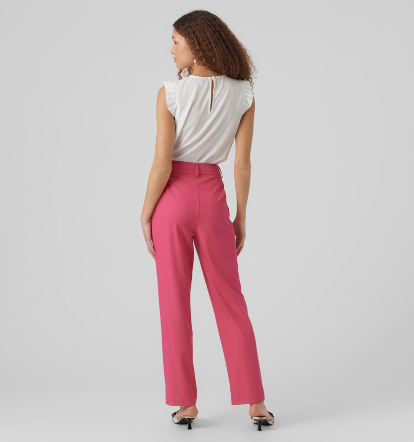 Vero Moda Zelda Pantalon classique en Rose L-32 pour femmes (323845)