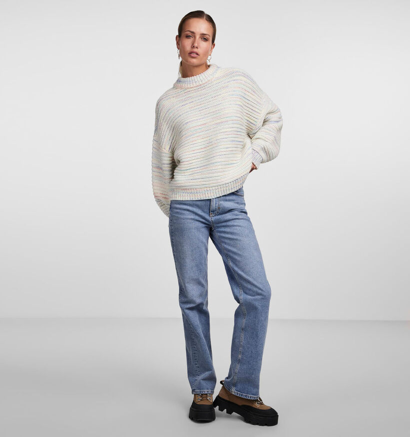 Pieces Jamie Witte Oversized trui voor dames (337714)