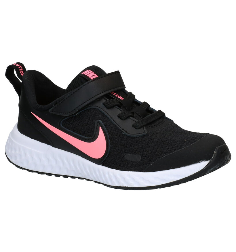 Nike Revolution Baskets en Gris en cuir (291161)