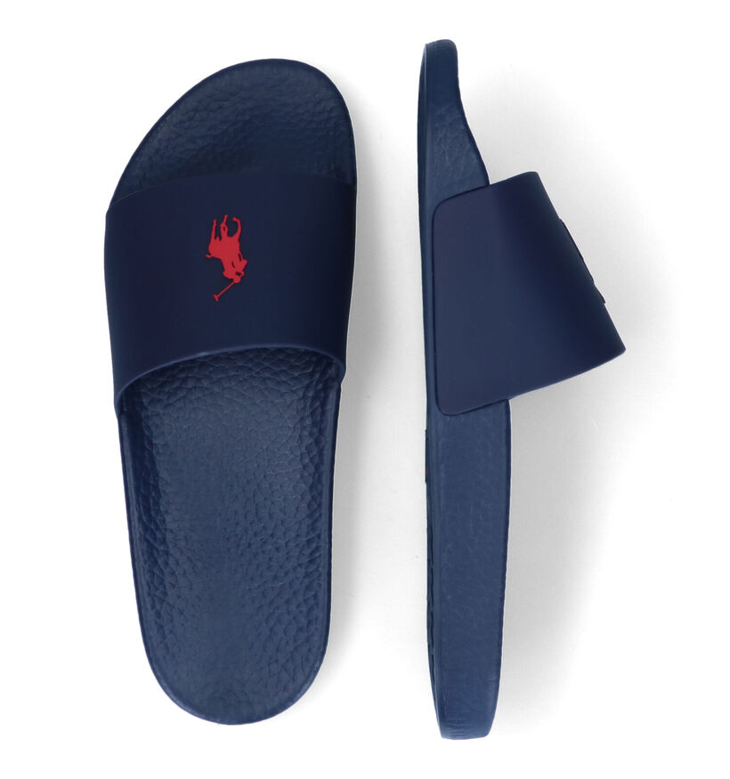 Polo Ralph Lauren Claquettes en Bleu foncé en synthétique (303410)