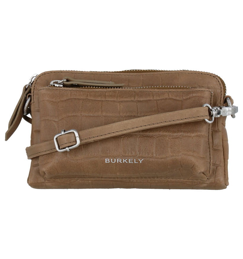 Burkely Croco Caia Kaki Crossbody Tas in leer (297522)