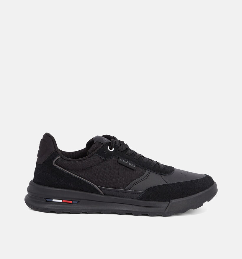 Tommy Hilfiger Retro Runner Mix Chaussures à lecets en Noir pour hommes (349719) - pour semelles orthopédiques