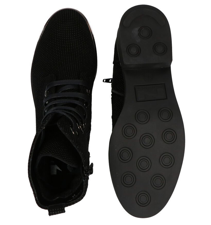 Nathan-Baume Zwarte Bottines in daim (283266)