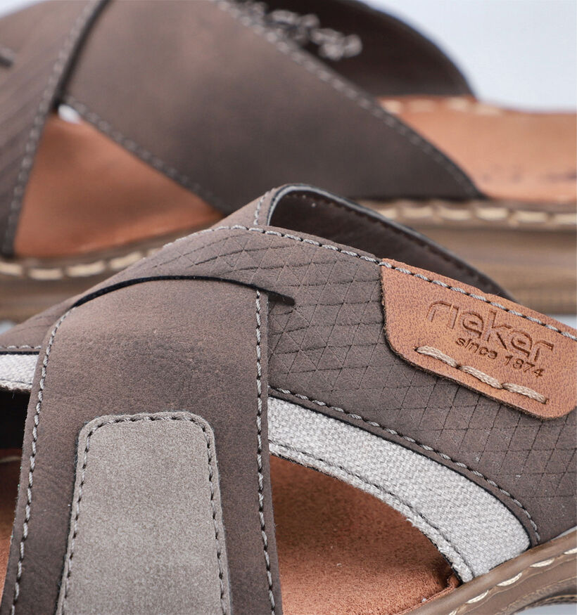 Rieker Bruine Slippers voor heren (354821)