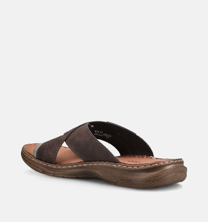 Rieker Bruine Slippers voor heren (354821)