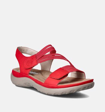 Rieker Sandales Bleu/Rouge