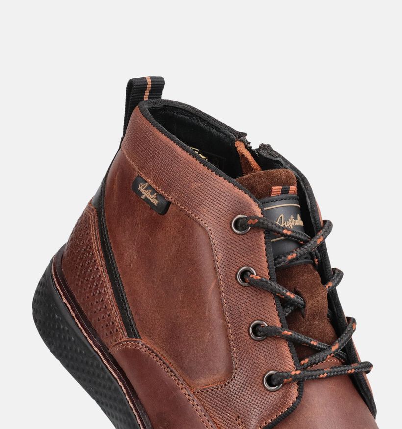 Australian Daryl Bruine Boots met Veter voor heren (378408) - geschikt voor steunzolen