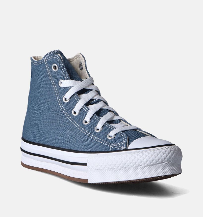 Converse CT All Star Eva Lift Baskets en Bleu pour filles (350929) - pour semelles orthopédiques