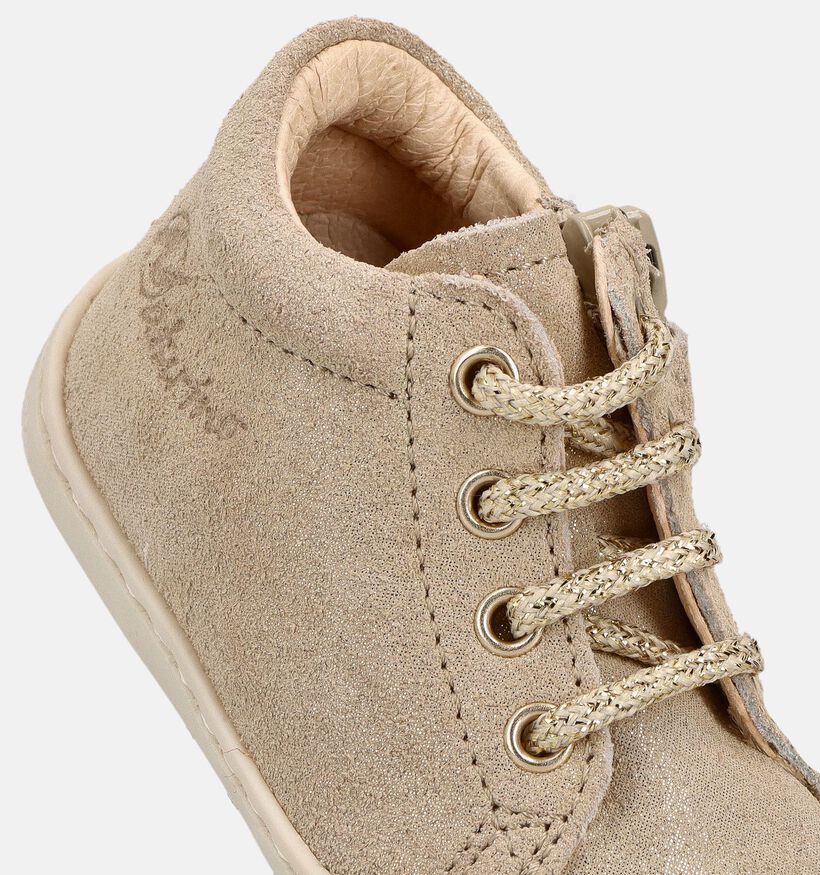 Naturino Cocoon Zip Baskets pour b&eacute;b&eacute; en Or pour filles (371593) - pour semelles orthop&eacute;diques