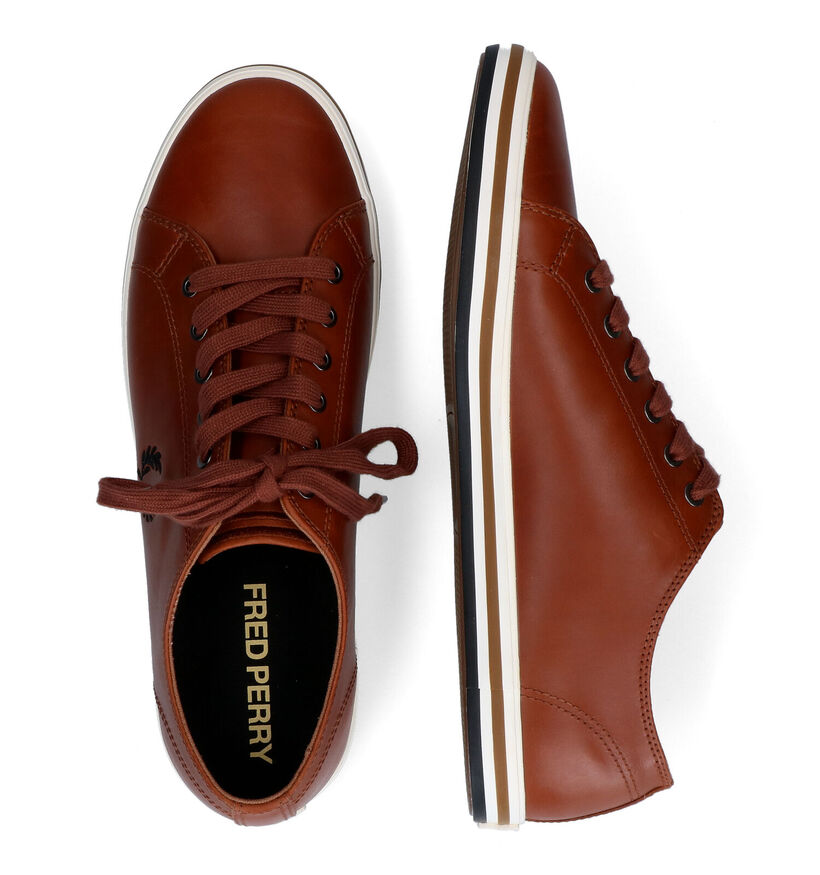 Fred Perry Kingston Chaussures à lacets en Cognac pour hommes (321977)