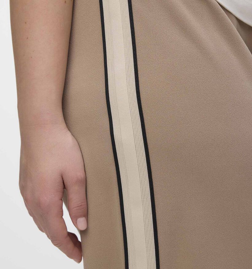 Vero Moda Curve Berlin Wide Lichtbruine Broek voor dames (367781)