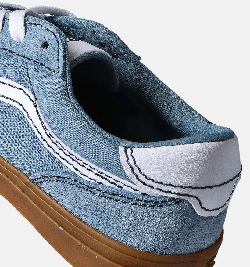 Vans Brooklyn Baskets de skate en Bleu pour filles, garçons (351455)