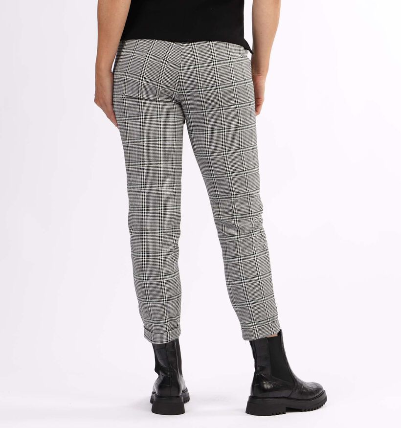 Vero Moda Maya Pantalon en Noir/Blanc L30 (304321)