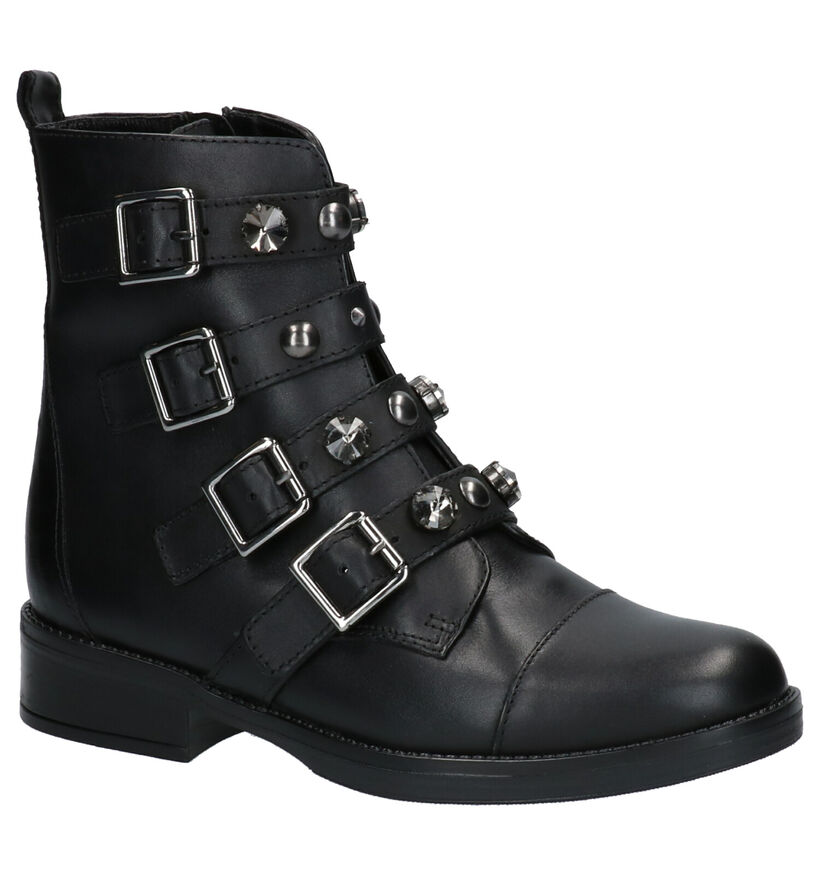 Via Limone Biker boots en Noir en cuir (258790)