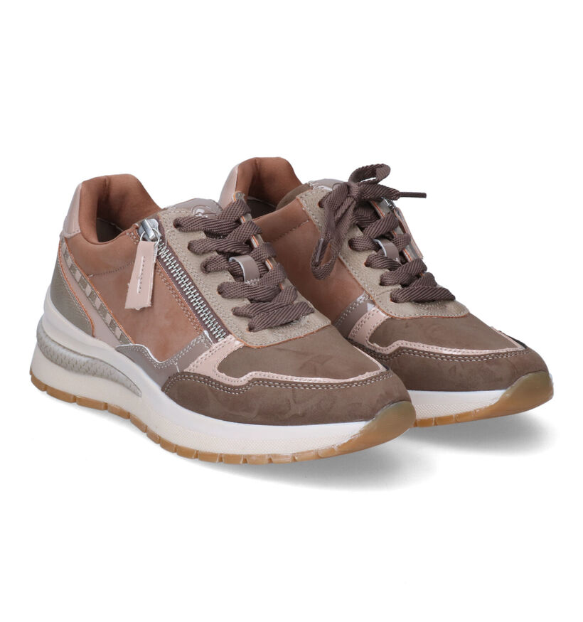 Tamaris Bruine Sneakers voor dames (313136) - geschikt voor steunzolen