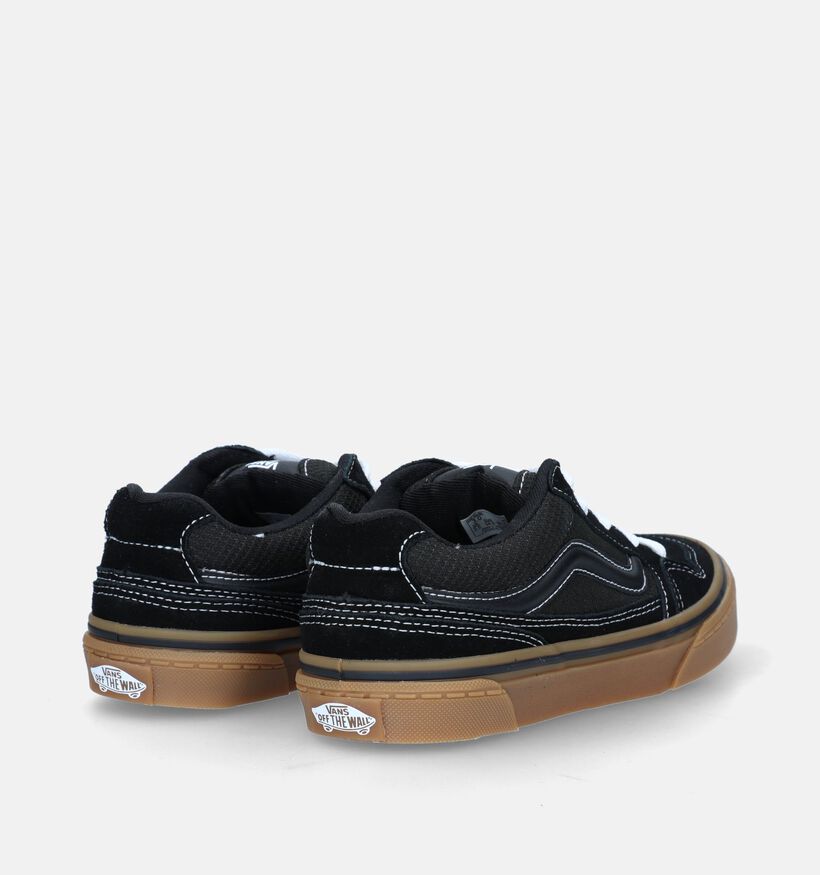 Vans Caldrone Baskets de skate en Noir pour garçons (334087)