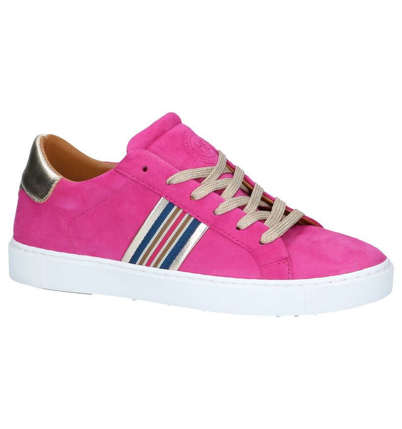 Fuchsia Veterschoenen Hampton Bays in daim (239244)