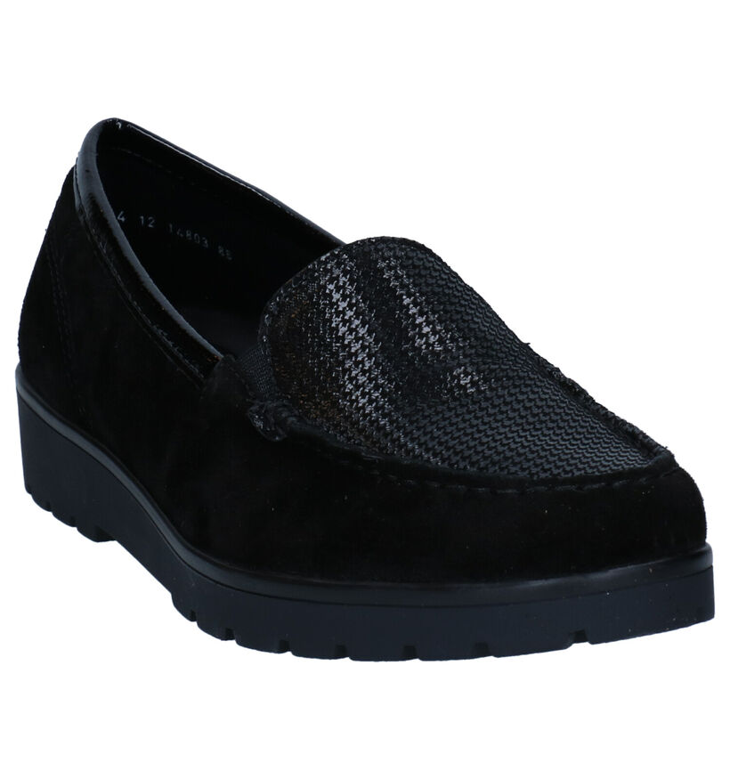 Ara HighSoft Zwarte Mocassins in daim (298955)