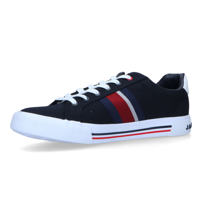 Jack & Jones Gorgan Canvas Baskets en Bleu pour hommes (321101)